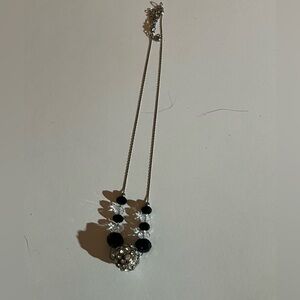 Elegant Black and Silver Necklace